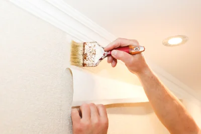 Pose de papier peint au Renouard — revêtements muraux et toiles de verre